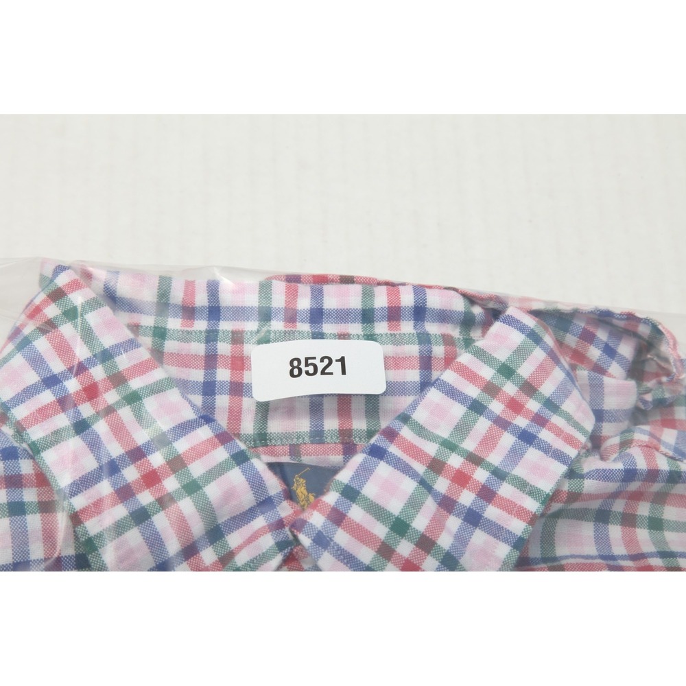 Ralph Lauren Shirt Mens Large Multicolor Plaid Cotton Button Down Flesh Pony - Picture 11 of 11